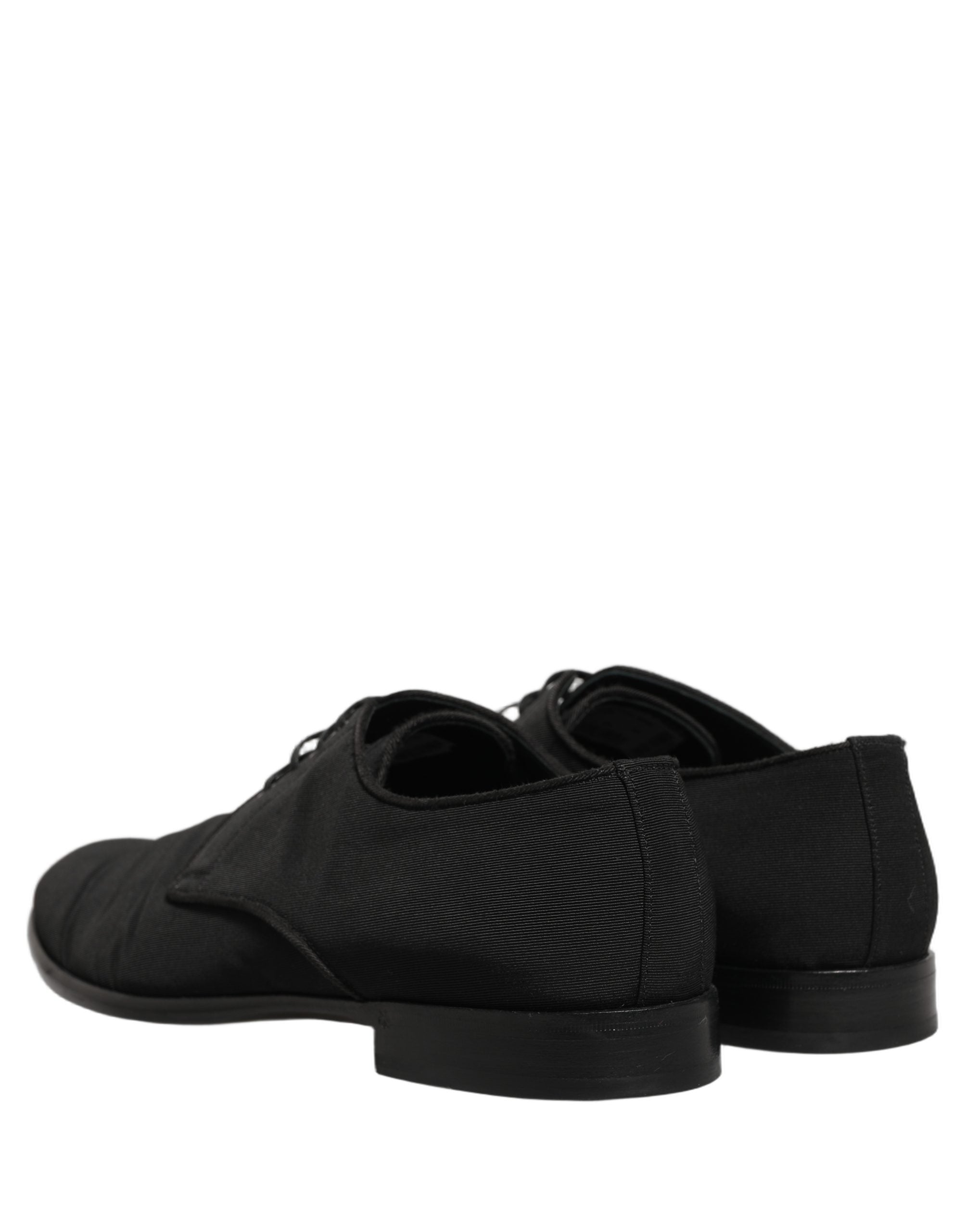 Dolce & Gabbana Black Suede Lace Up Derby Dress Formal Men's Shoes (Pre-Owned)