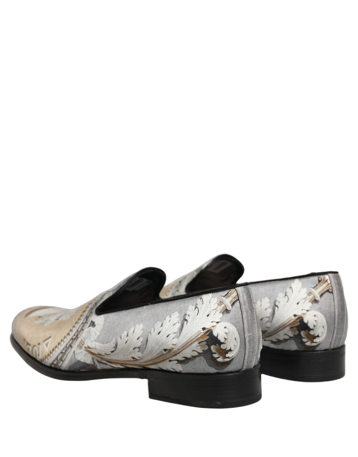 Dolce & Gabbana Multicolor Roman Slip On Dress Loafers Men's Shoes