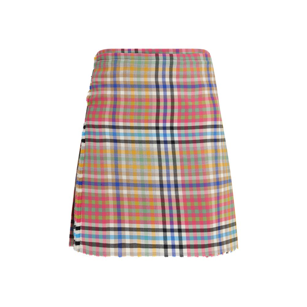 Vivienne Westwood Multicolor Wool Oves Aries Mini Women's Skirt