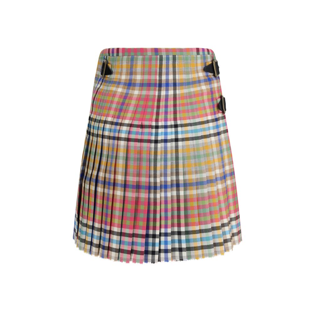 Vivienne Westwood Multicolor Wool Oves Aries Mini Women's Skirt