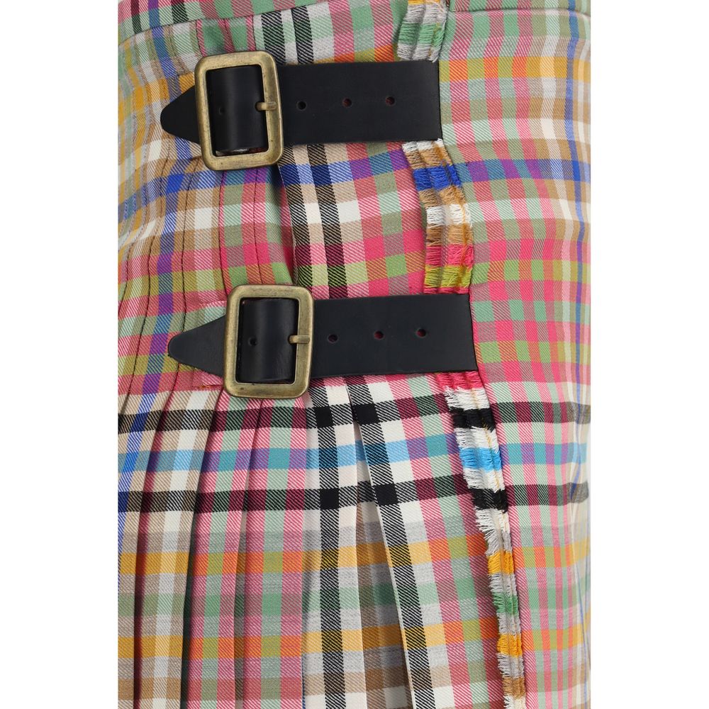 Vivienne Westwood Multicolor Wool Oves Aries Mini Women's Skirt