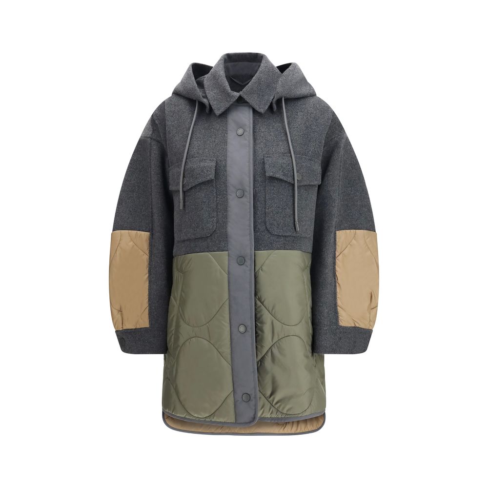 Max Mara Gray Wool Oves Aries Shell Women's Jacket