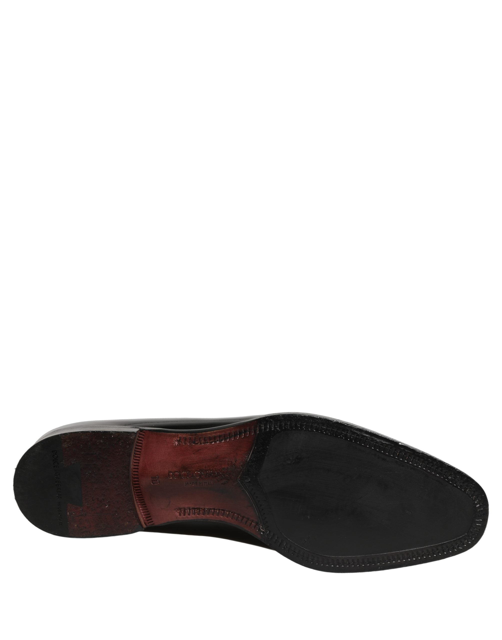 Dolce & Gabbana Black Patent Leather Men Dress Loafers Men's Shoes (Pre-Owned)