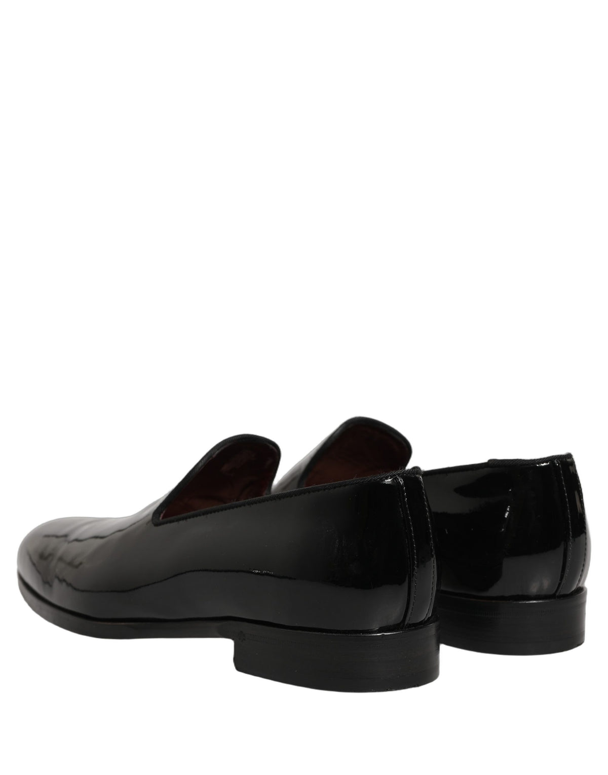 Dolce & Gabbana Black Patent Leather Men Dress Loafers Men's Shoes (Pre-Owned)