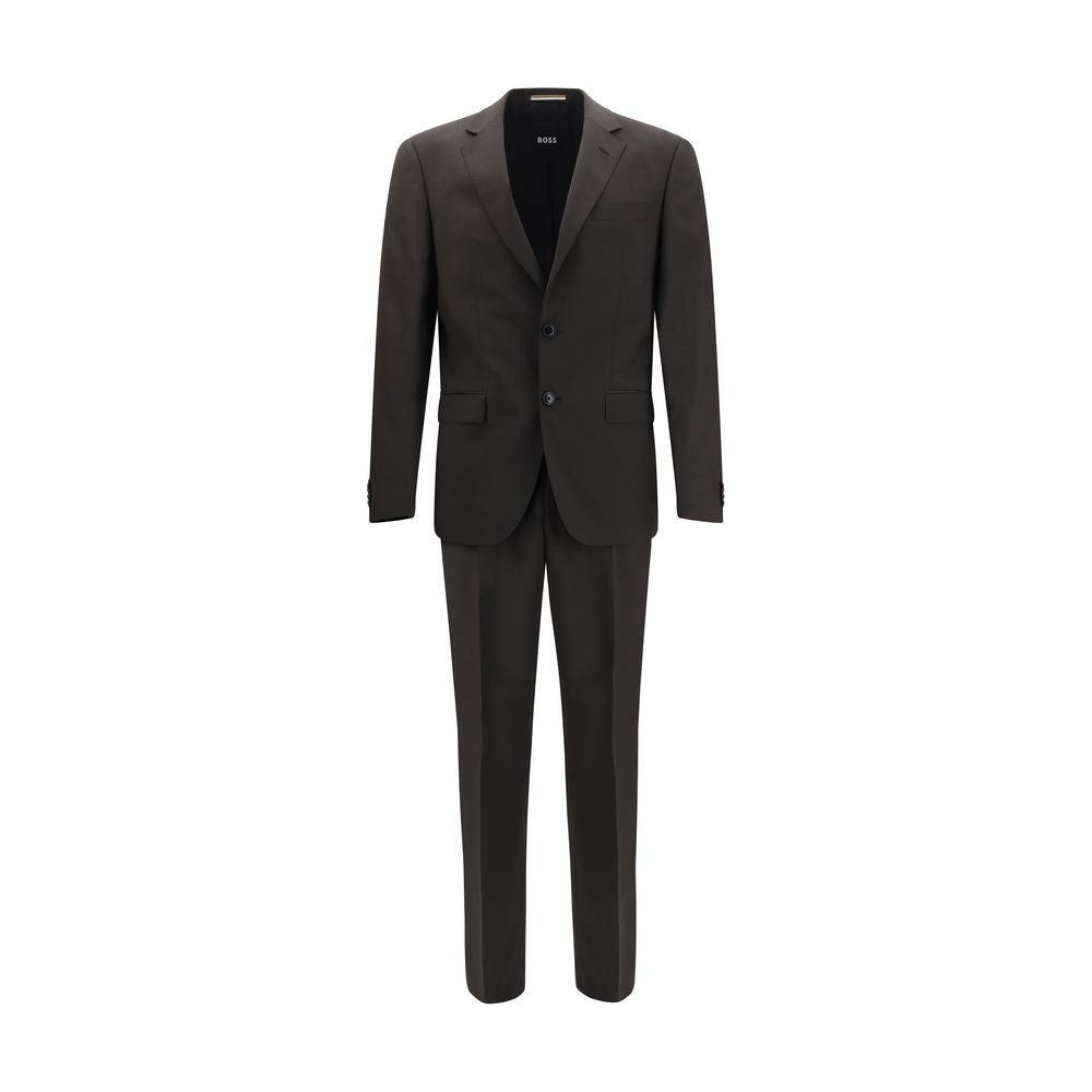 Hugo Boss Black Gray Wool Oves Aries Two-Piece Men's Suit