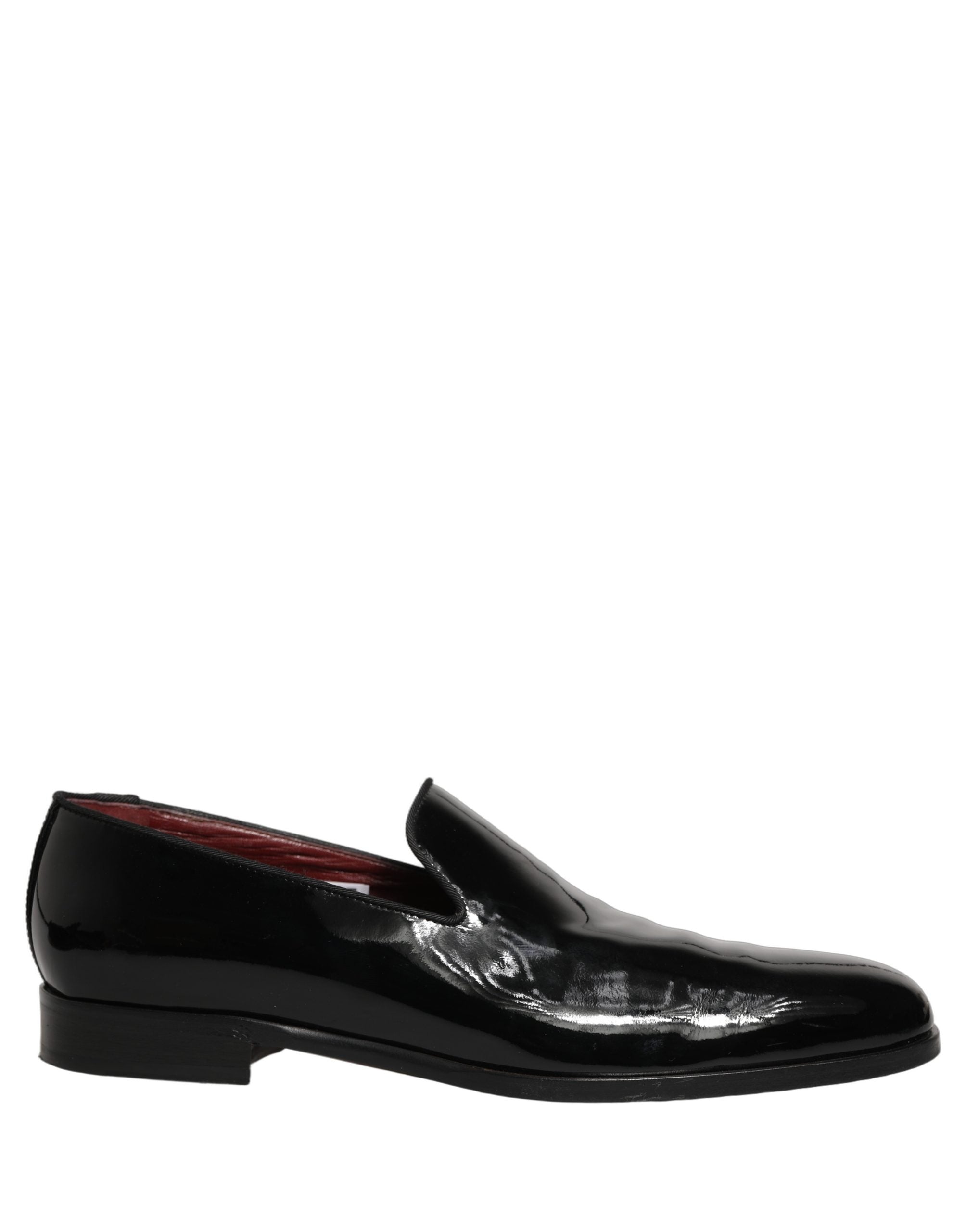 Dolce & Gabbana Black Patent Leather Men Dress Loafers Men's Shoes (Pre-Owned)