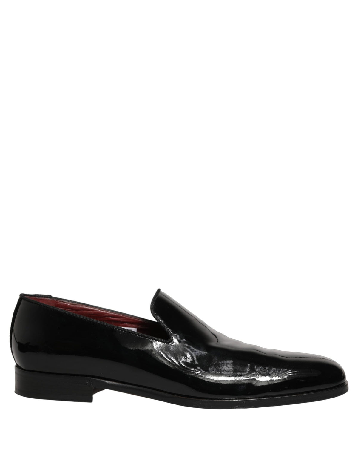Dolce & Gabbana Black Patent Leather Men Dress Loafers Men's Shoes (Pre-Owned)