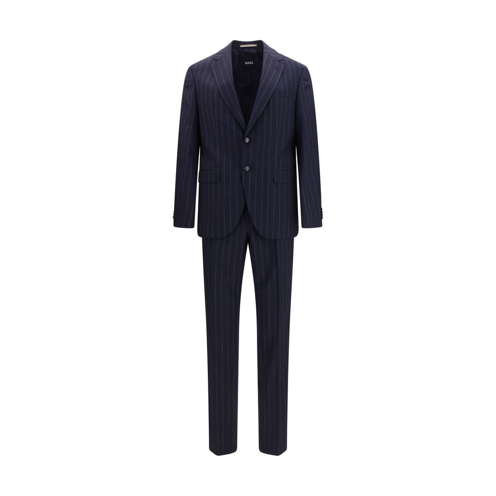 Hugo Boss Black Blue Wool Oves Aries Two-Piece Men's Suit