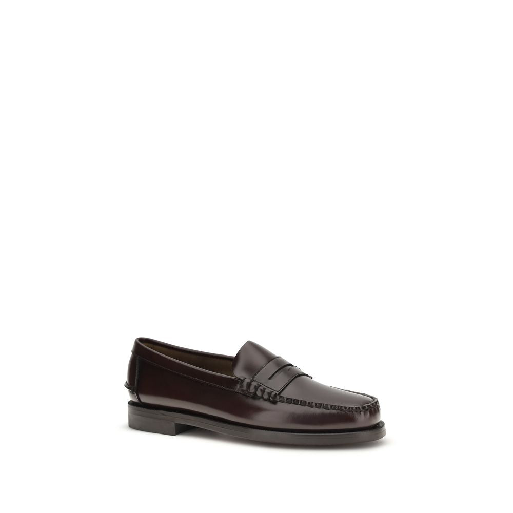 Sebago Brown Calf Leather Bos Taurus Slip-On Men's Loafers