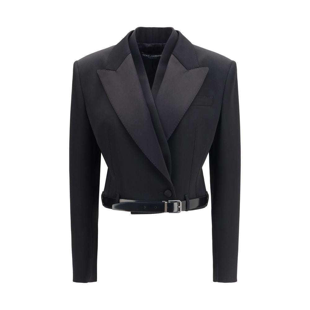 Dolce & Gabbana Black Wool Oves Aries Women's Jacket