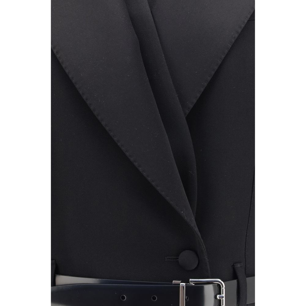 Dolce & Gabbana Black Wool Oves Aries Women's Jacket