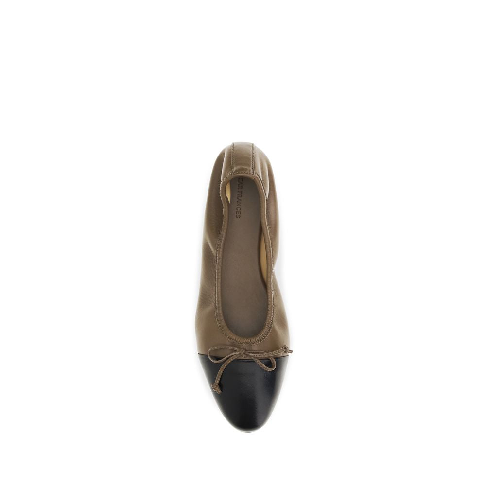 Dear Frances Brown Calf Leather Bos Taurus Ballet Women's Flats
