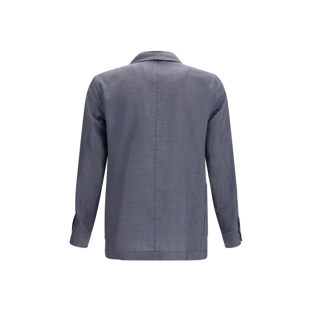 Finamore Gray Wool Oves Aries Men's Jacket