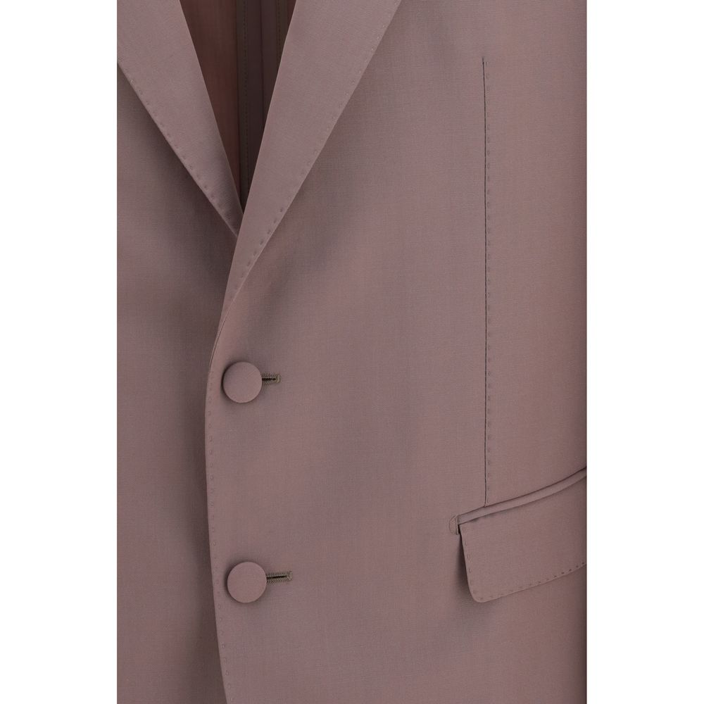Dolce & Gabbana Brown Wool Oves Aries Men's Jacket