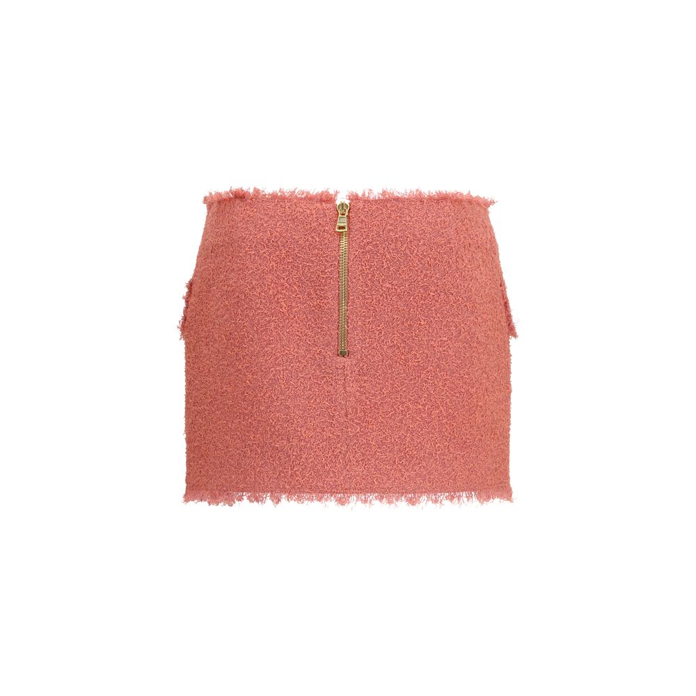 Balmain Multicolor Wool Oves Aries Mini Women's Skirt