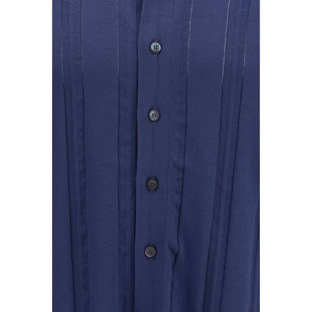 Piacenza Cashmere Blue Cotton Polo Men's Shirt
