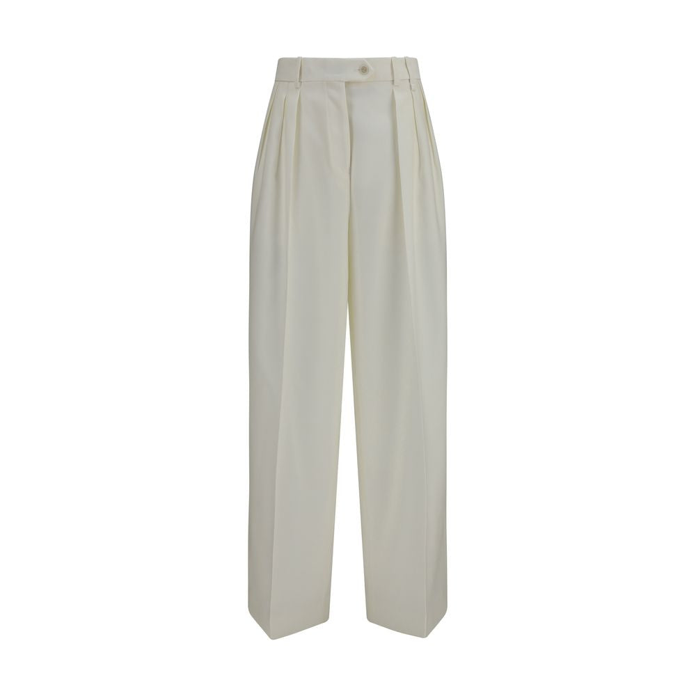 Calvin Klein White Wool Oves Aries Casual Women's Pants