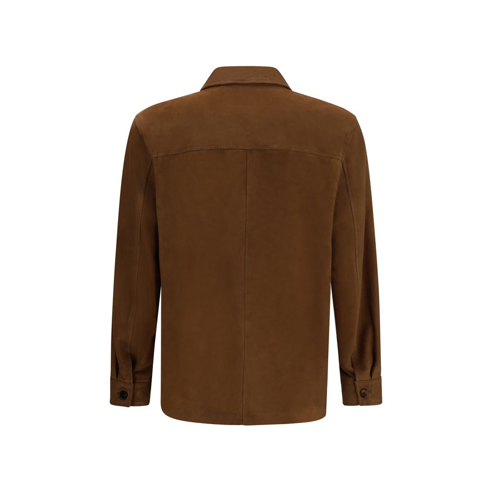 Umit Benan Brown Lamb Ovis Aries Aries Men's Jacket