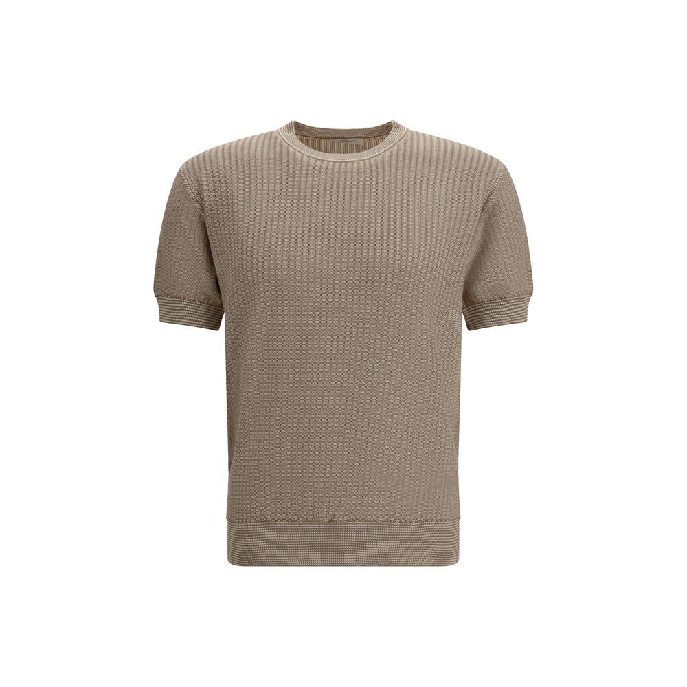 Piacenza Cashmere Beige Cotton Men's Sweatshirt