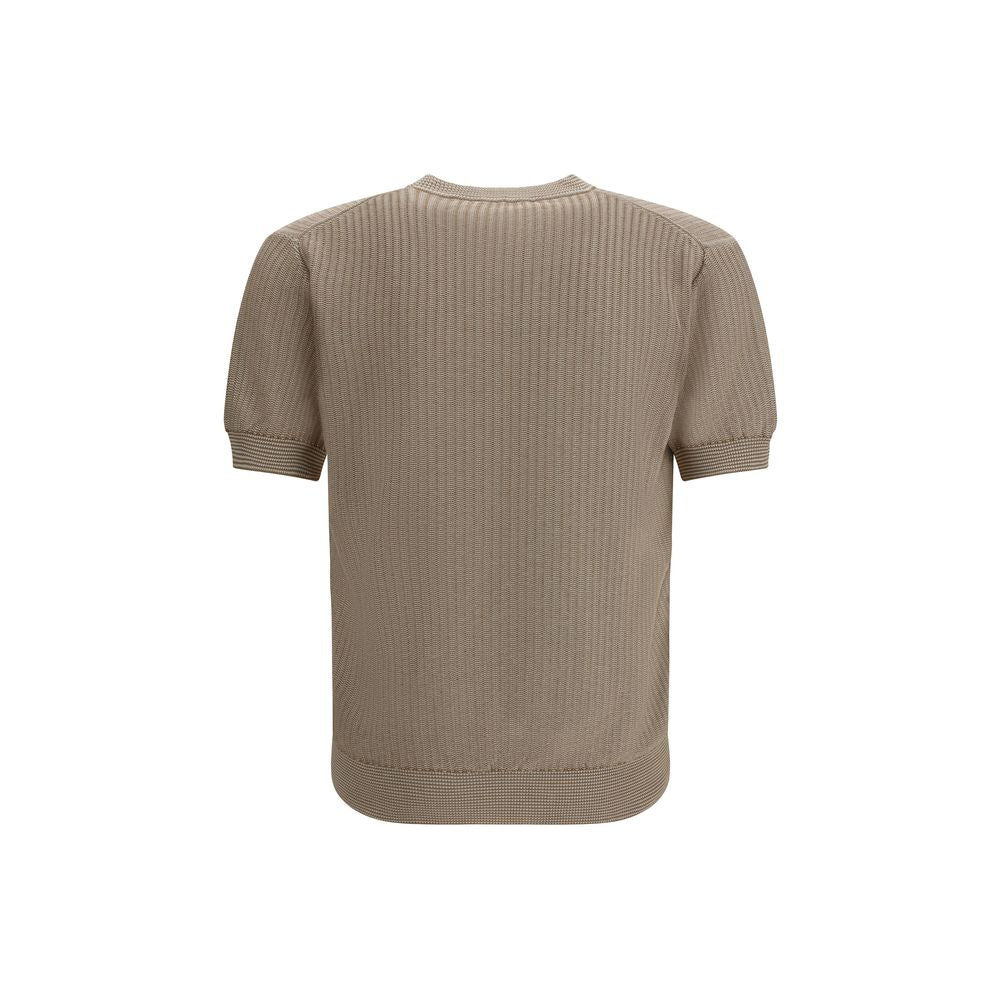 Piacenza Cashmere Beige Cotton Men's Sweatshirt