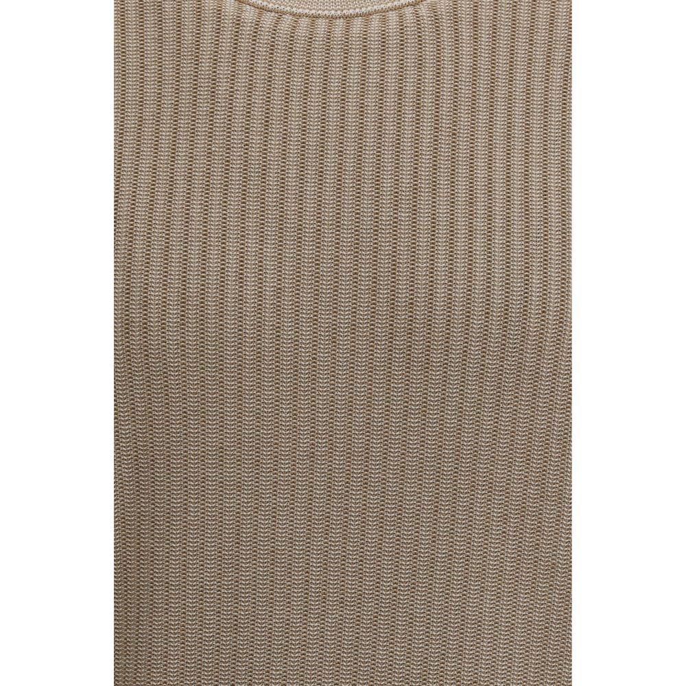 Piacenza Cashmere Beige Cotton Men's Sweatshirt