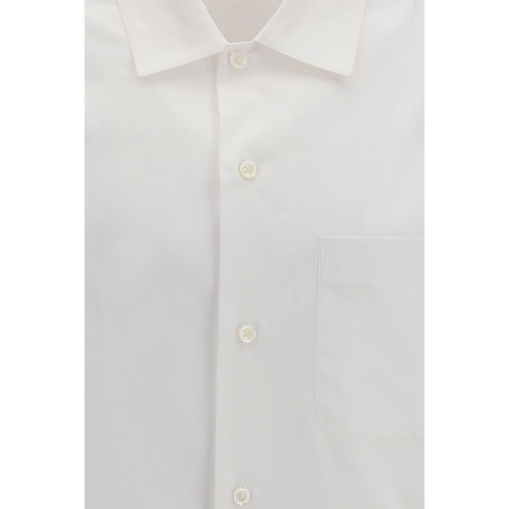 Umit Benan White Cotton Dress Men's Shirt