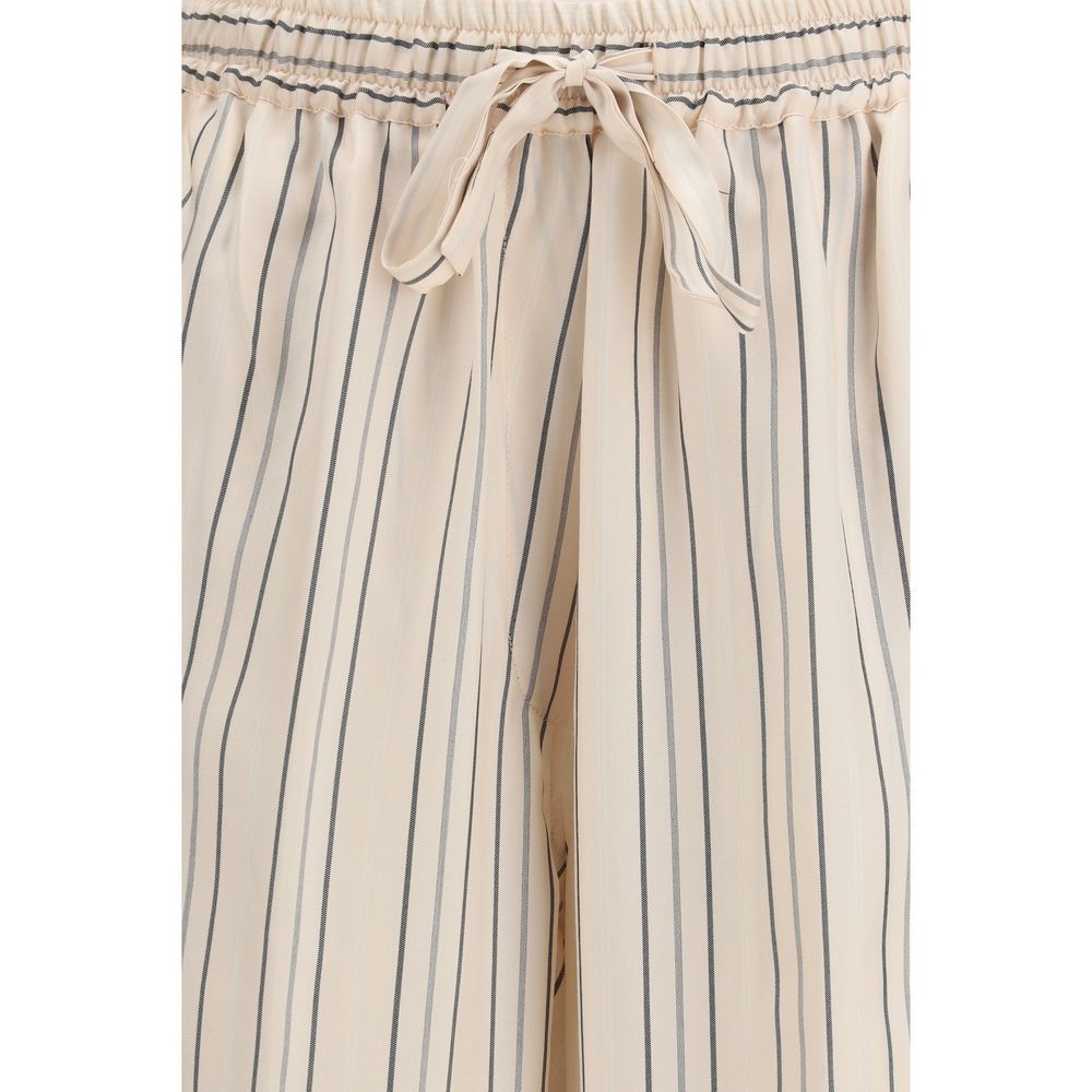 Umit Benan Multicolor Silk Casual Women's Pants