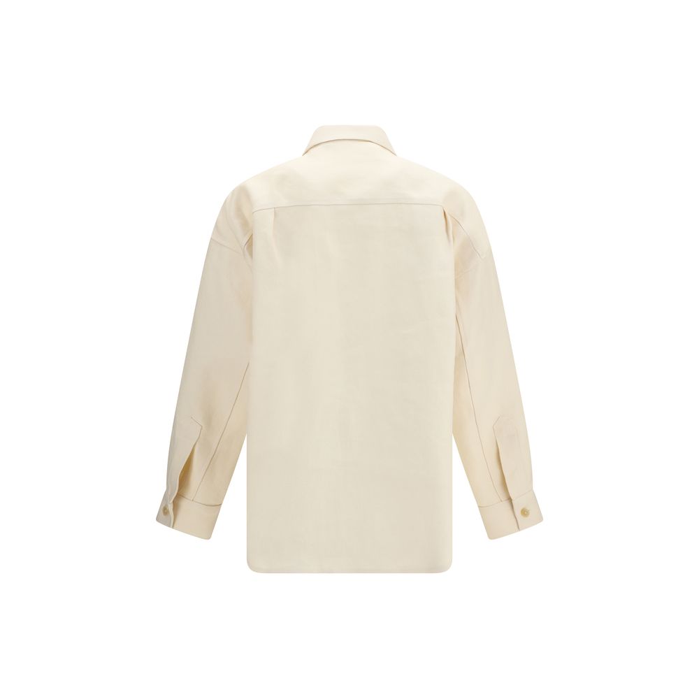 Umit Benan Beige Linen Women's Shirt