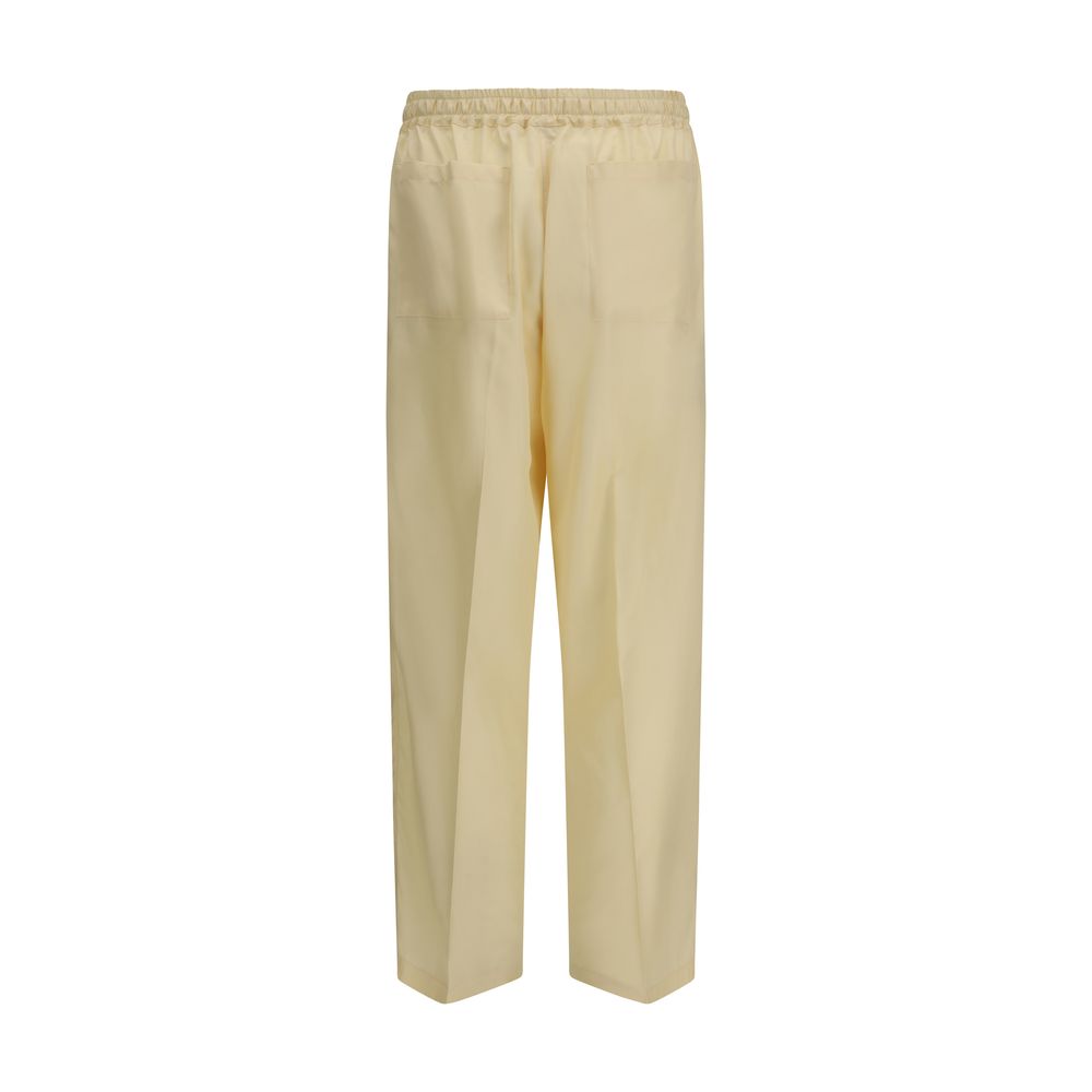 Umit Benan Bicolor Silk Men's Pants