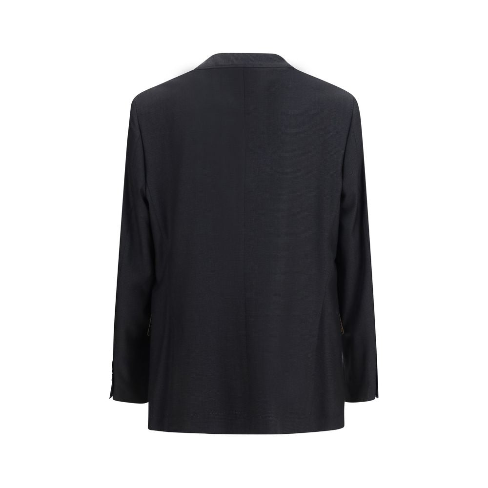 Brunello Cucinelli Black Wool Oves Aries Men's Jacket