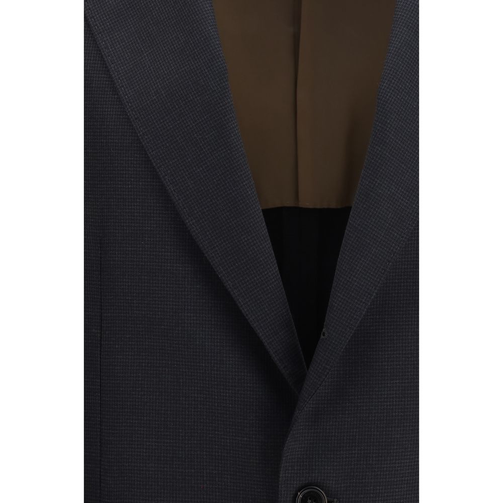 Brunello Cucinelli Black Wool Oves Aries Men's Jacket