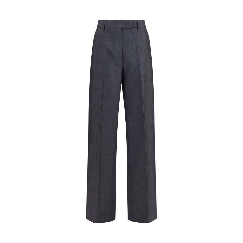 Miu Miu Gray Wool Oves Aries Dress Women's Pants