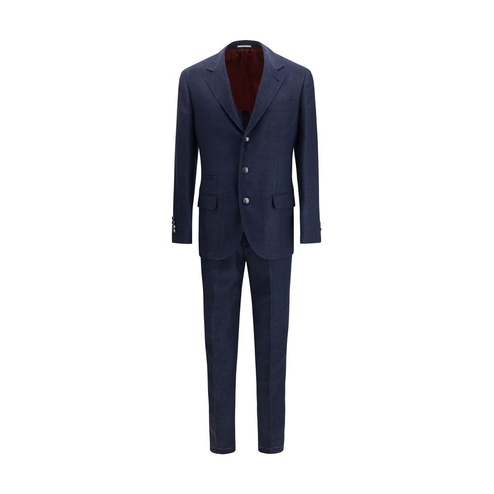 Brunello Cucinelli Blue Wool Oves Aries Two-Piece Men's Suit