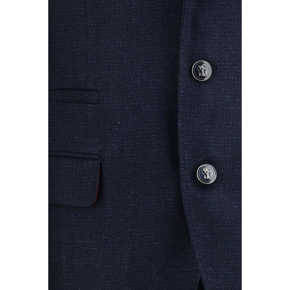 Brunello Cucinelli Blue Wool Oves Aries Two-Piece Men's Suit