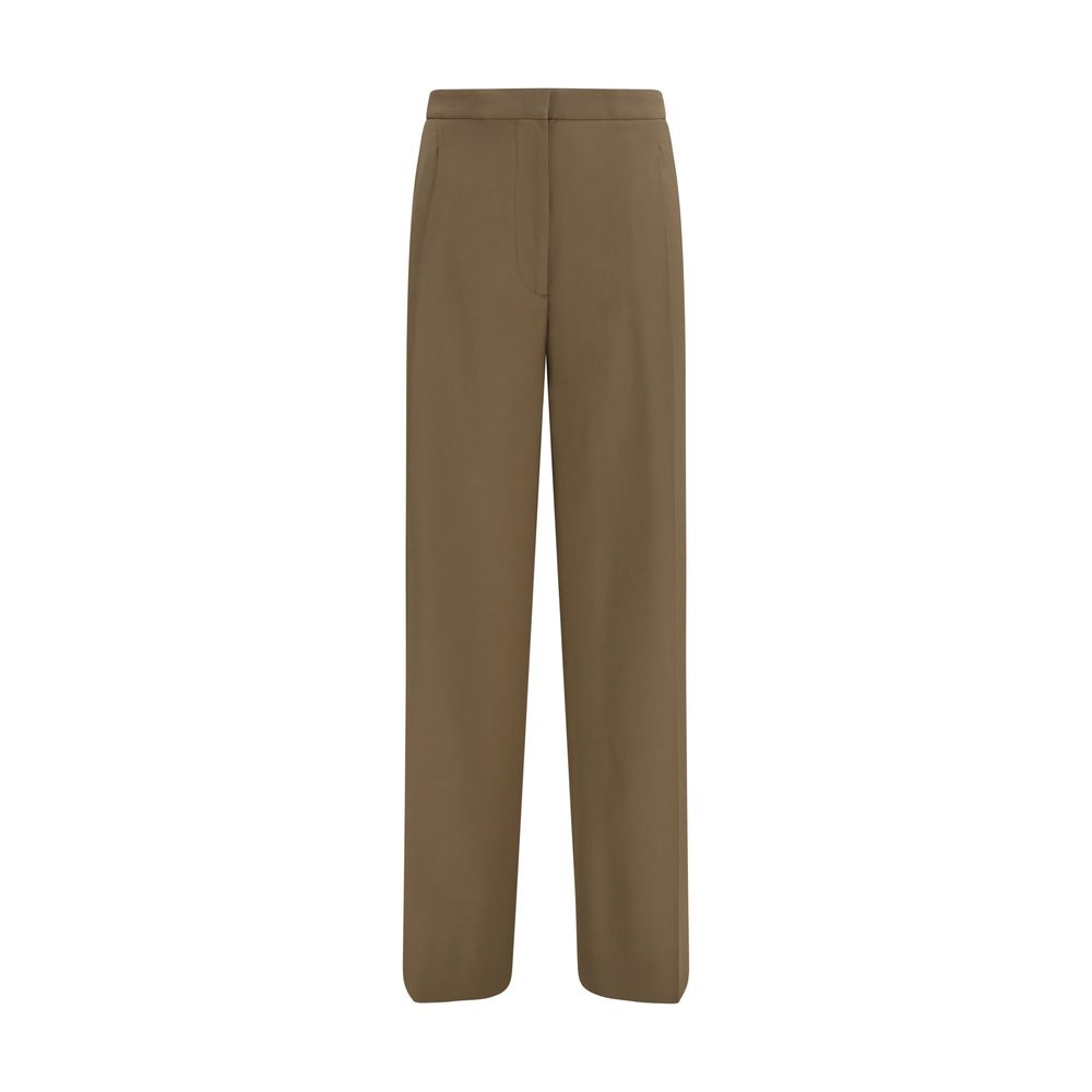 Lardini Brown Wool Oves Aries Casual Women's Pants