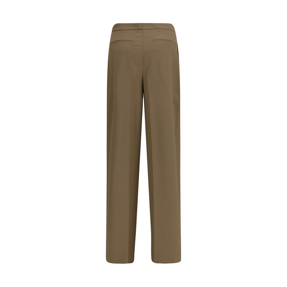 Lardini Brown Wool Oves Aries Casual Women's Pants