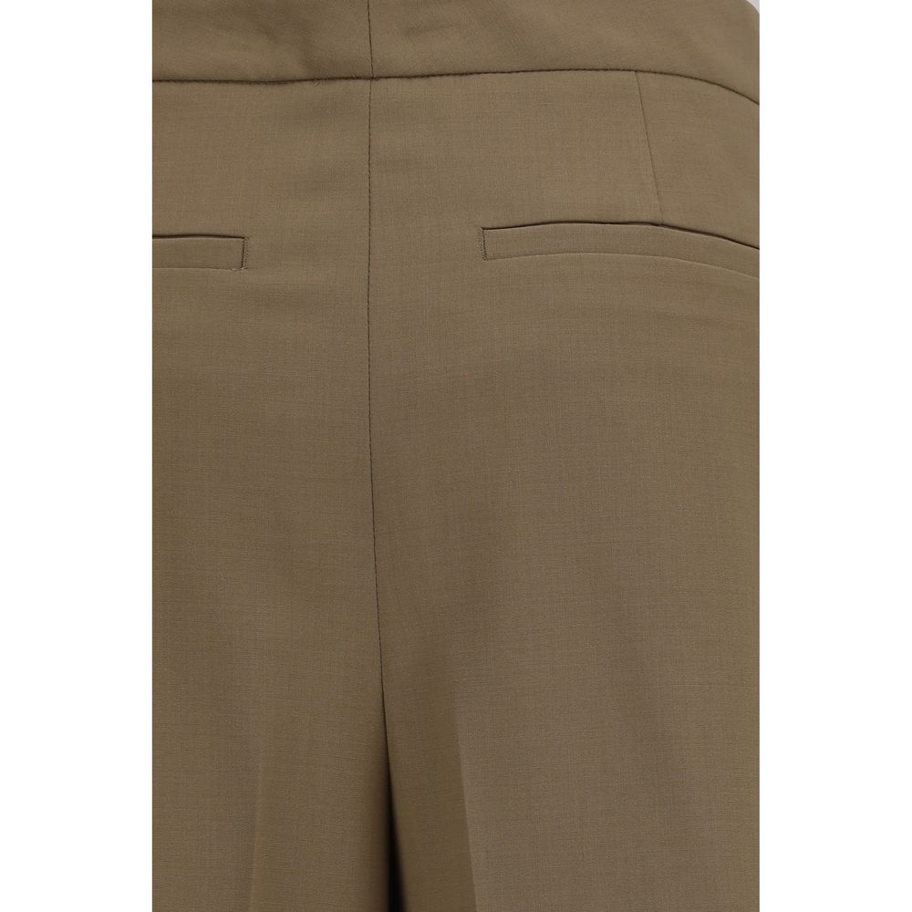 Lardini Brown Wool Oves Aries Casual Women's Pants