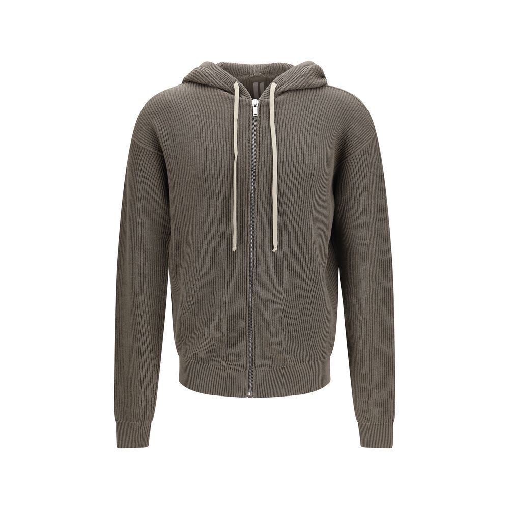 Rick Owens Gray Wool Oves Aries Men's Hoodie