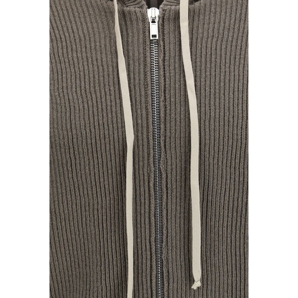 Rick Owens Gray Wool Oves Aries Men's Hoodie
