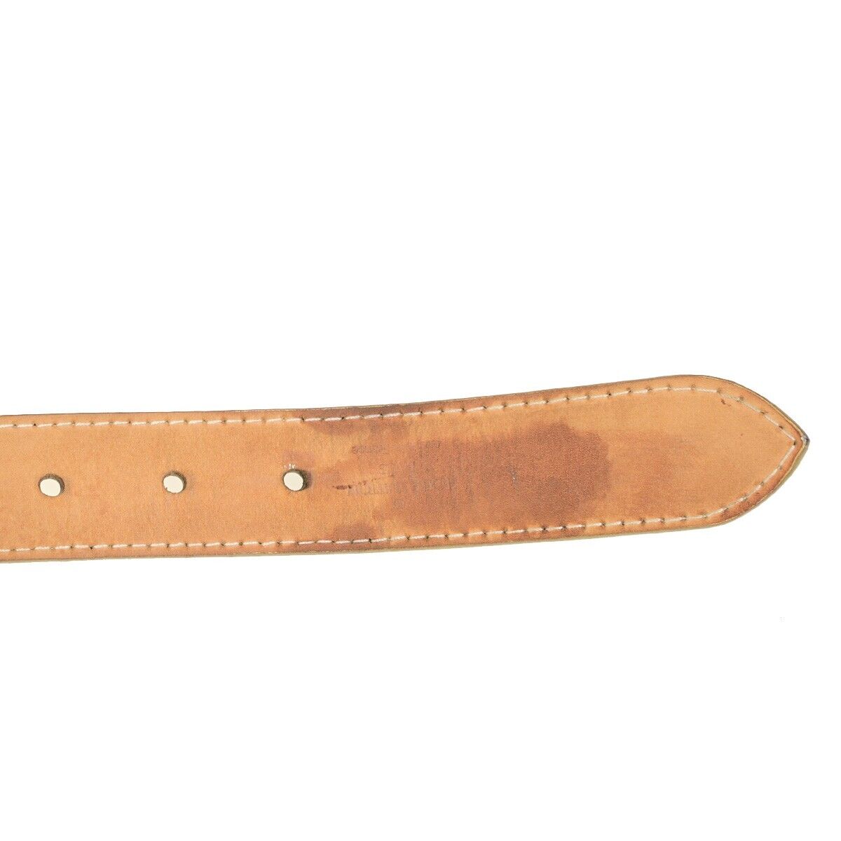 Louis Vuitton Mahina Gold Leather Belt (Pre-Owned)