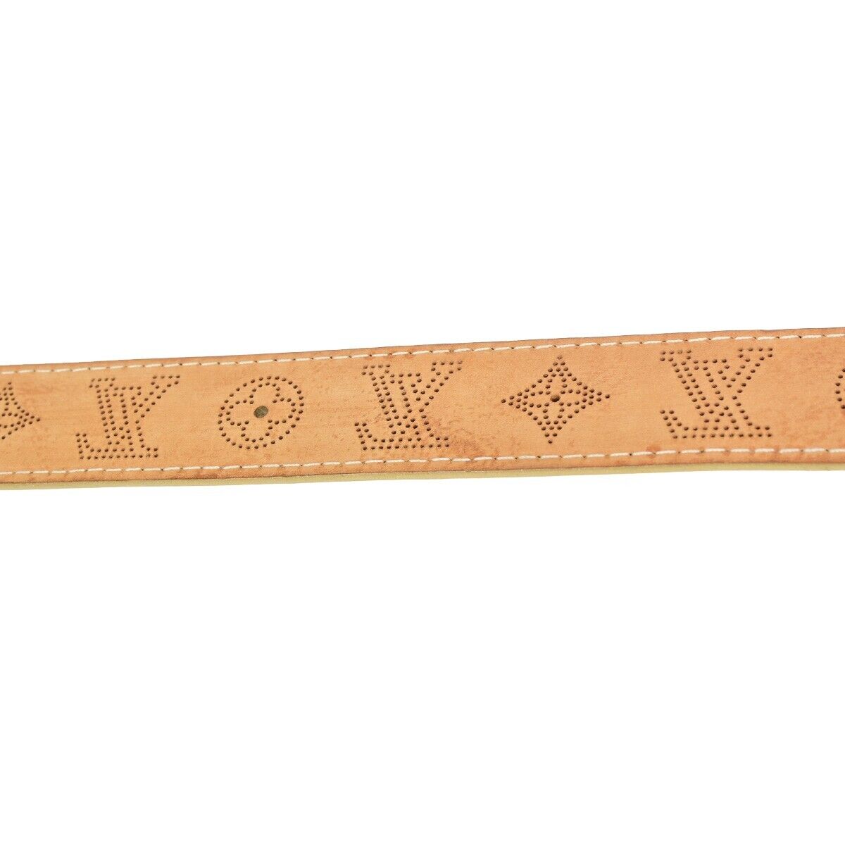 Louis Vuitton Mahina Gold Leather Belt (Pre-Owned)