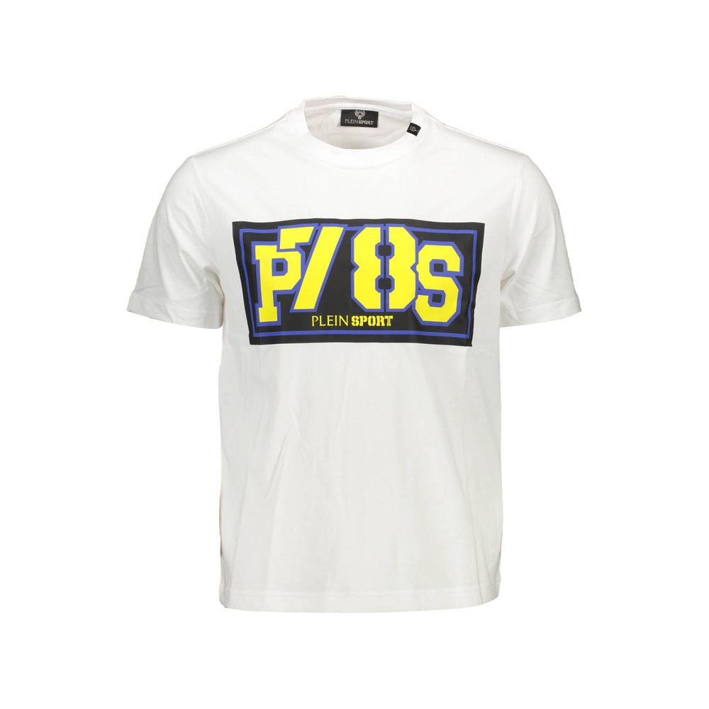 Plein Sport Bianco Cotton Men Men's T-Shirt