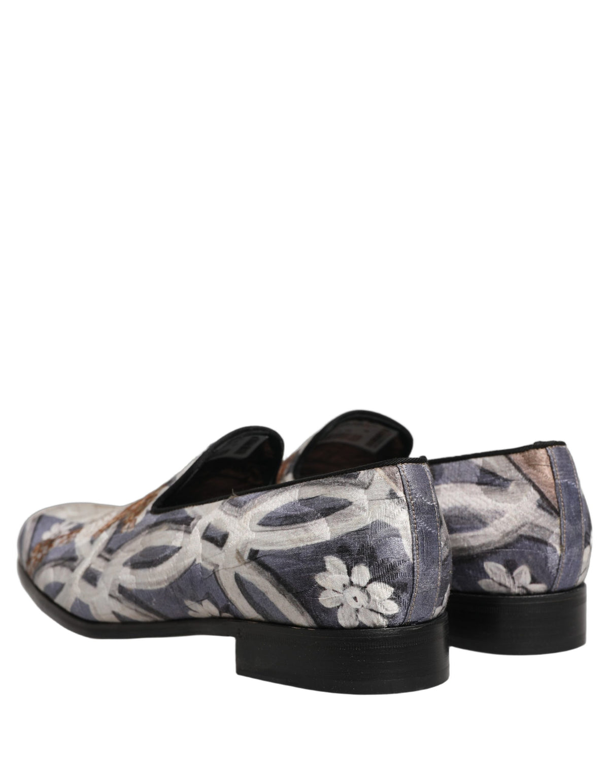 Dolce & Gabbana Multicolor Floral Tapestry Embroidery Loafer Men's Shoes