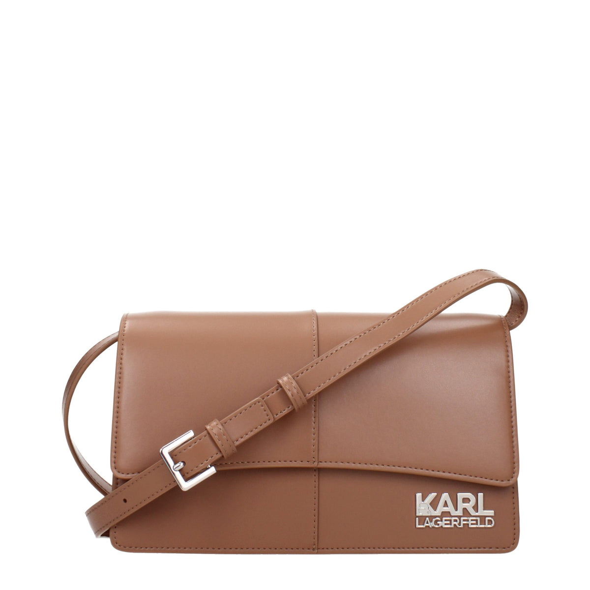 Karl Lagerfeld Brown Polyethylene Crossbody Women's Bag