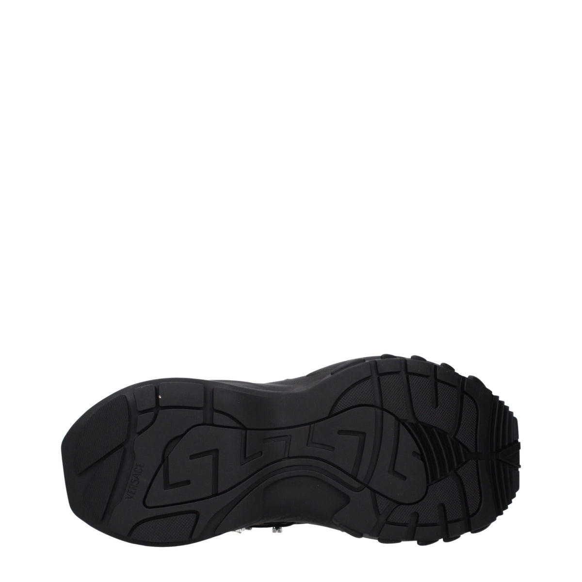 Versace Black Fabric Men's Sneakers