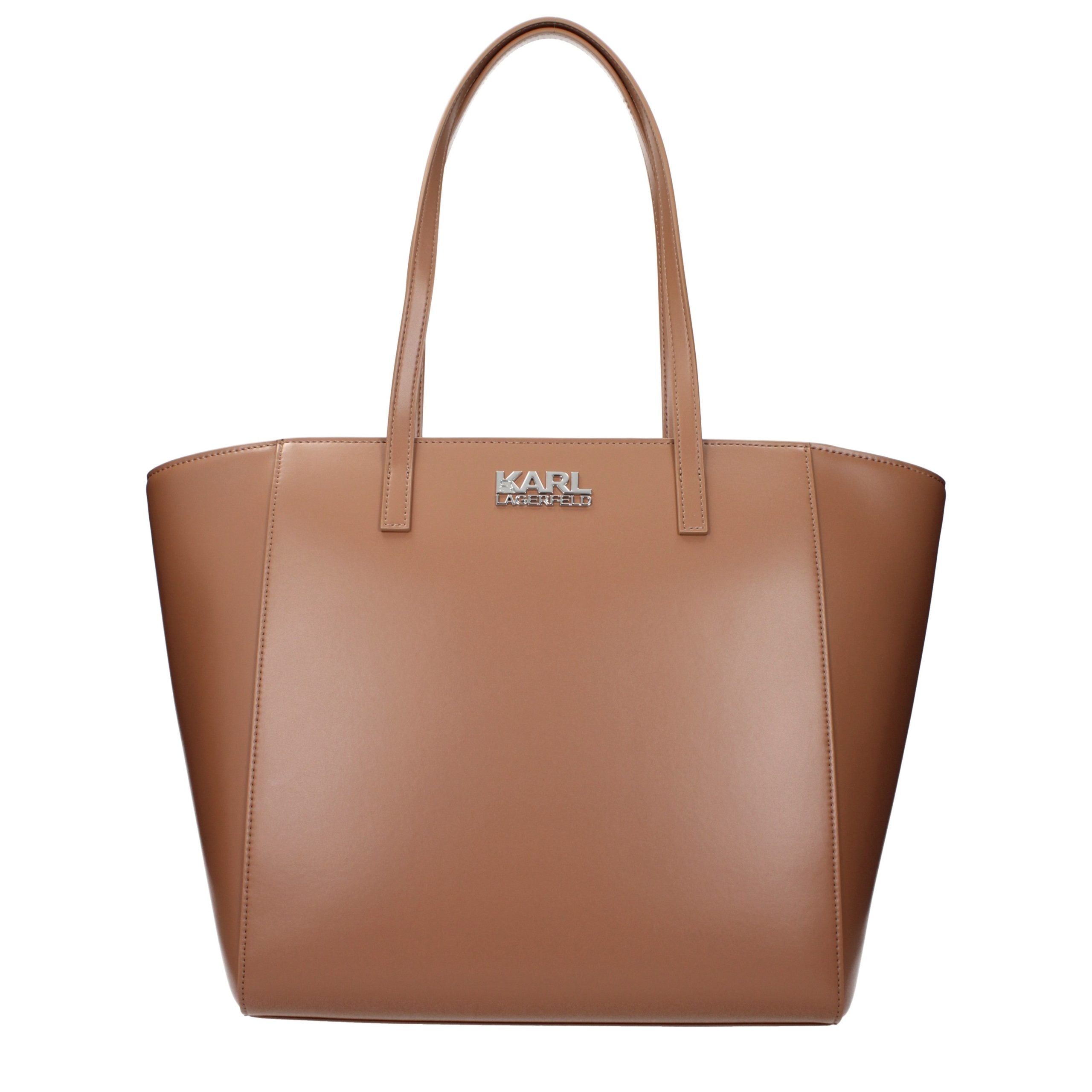 Karl Lagerfeld Brown Polyethylene Shoulder Women's Bag