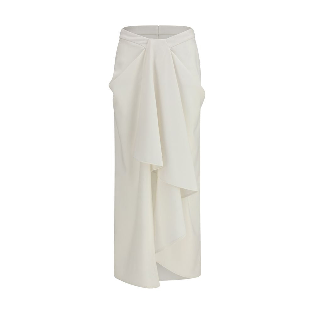 Givenchy White Wool Oves Aries Long Women's Skirt
