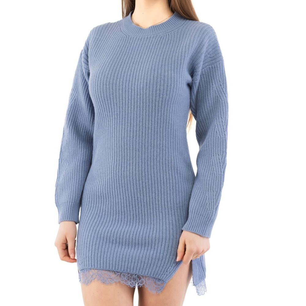 Moschino Purple Wool Casual Women's Dress