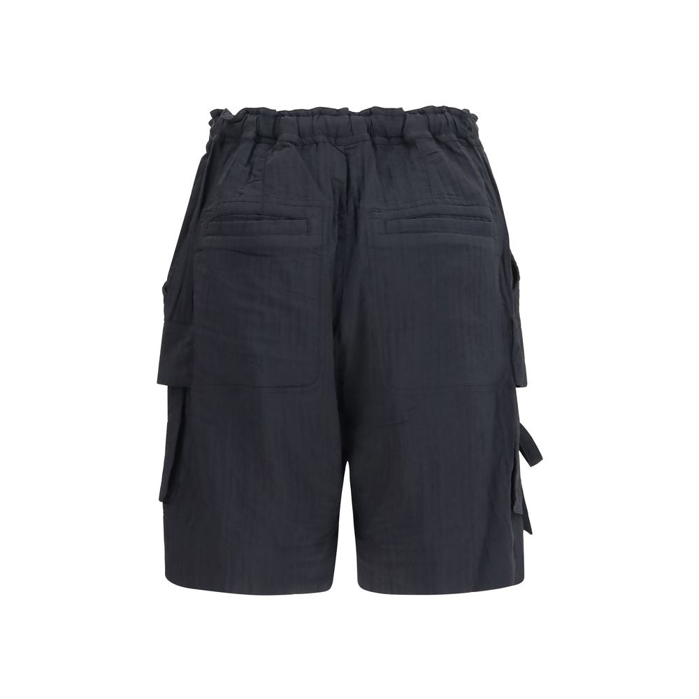 Isabel Marant Étoile Black Viscose Bermuda Women's Shorts