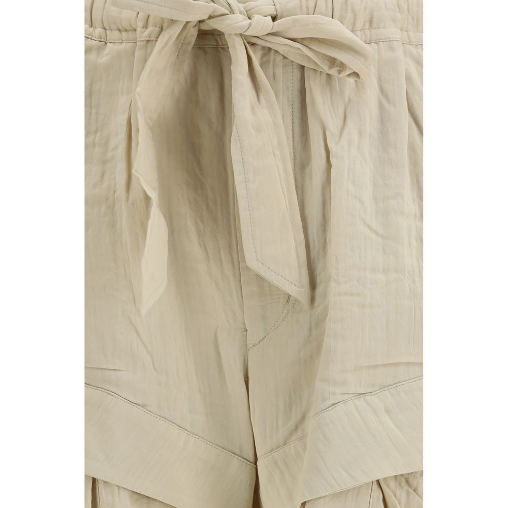 Isabel Marant Étoile Beige Viscose Bermuda Women's Shorts